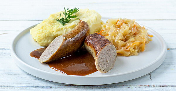 Mittagessen Bratwurst